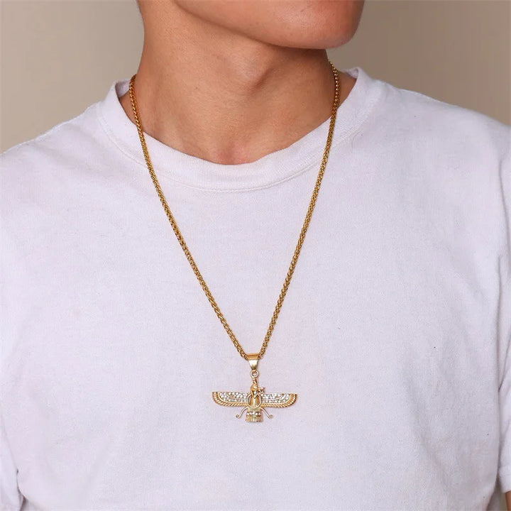 Skanto | Rhinestone Ahura Mazda Zoroastrisk Anheng Smykke