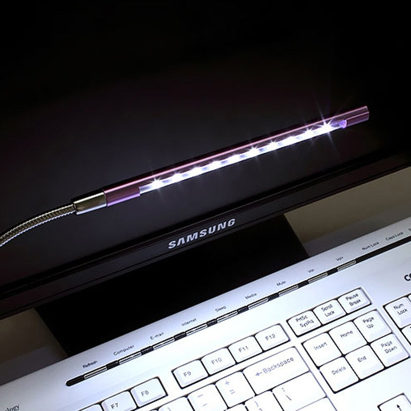 LumoBeam Flexible LED-Tastaturleuchte for skrivebord eller bærbar PC