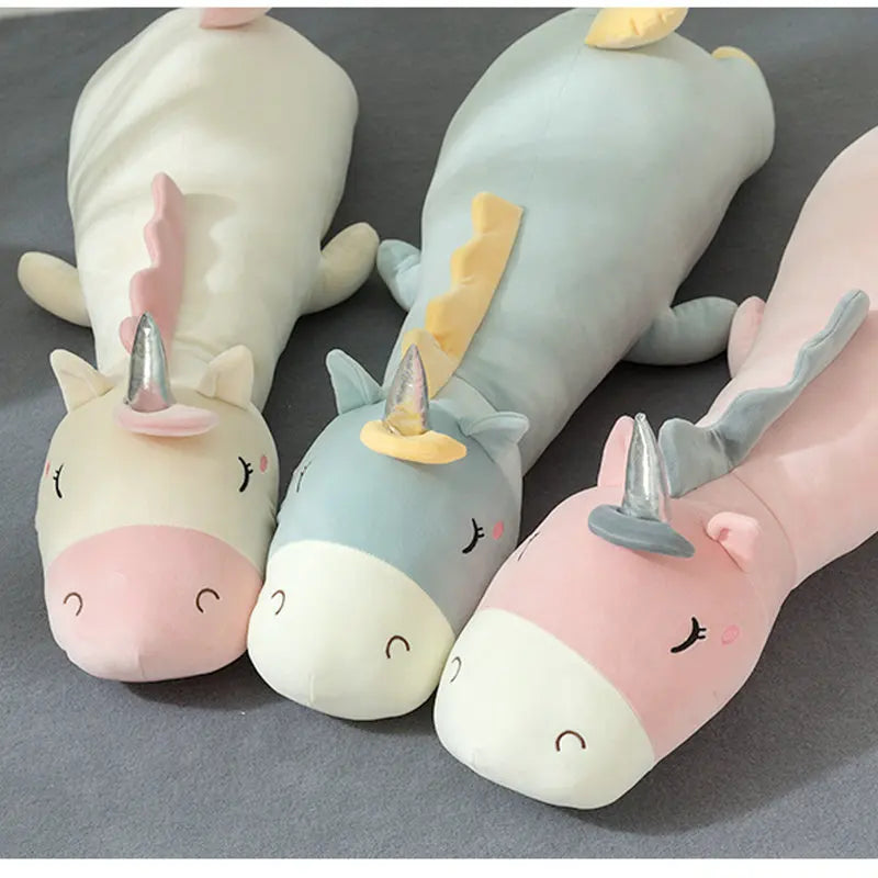 Kjempestor enhjørning myk plysj