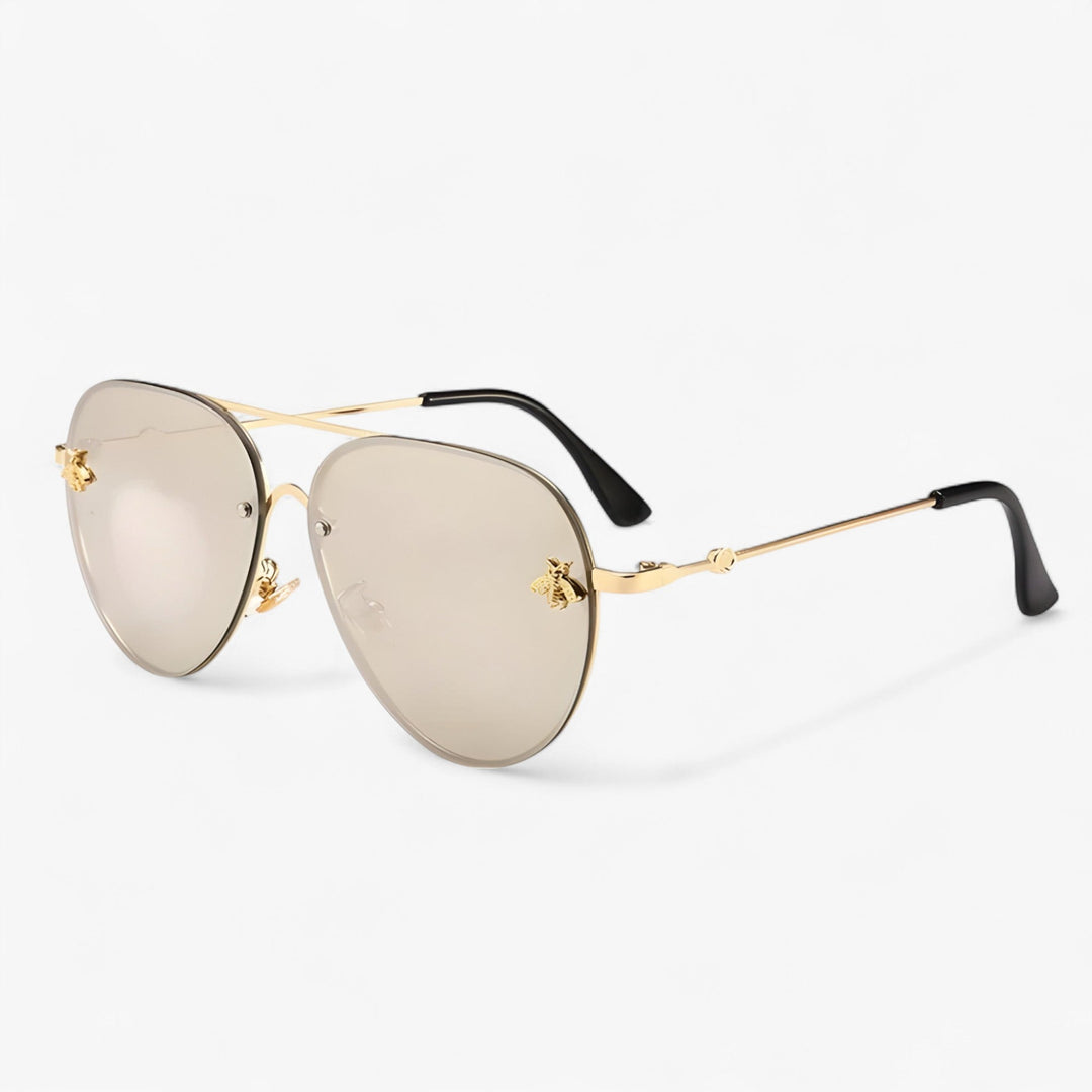 Vintage Pilot Solbriller med Bie Detalj – Halcyon | Skanto