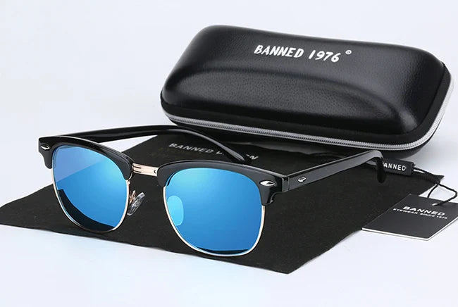 Skanto | Klassiske UV400 HD Polariserte Solbriller Unisex Retro Kjøremodus