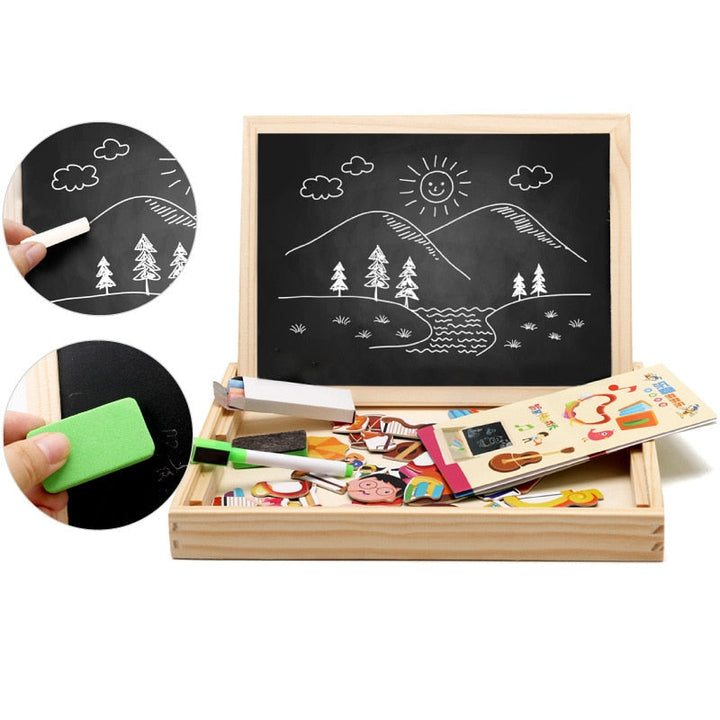 DrawPlay Board - Kreativ Tre Magnetisk Tavle Skanto