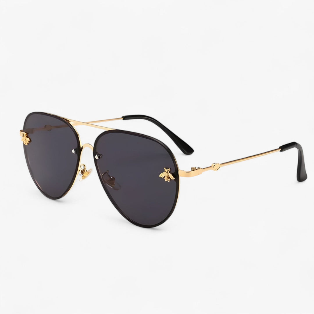 Vintage Pilot Solbriller med Bie Detalj – Halcyon | Skanto