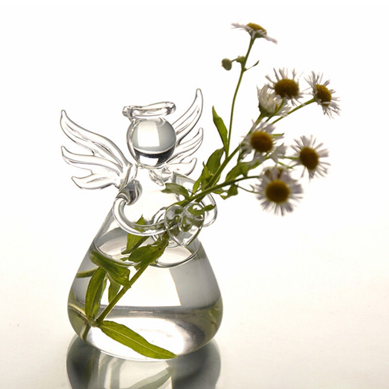 Skanto | Angel Time Transparent Glass Vase