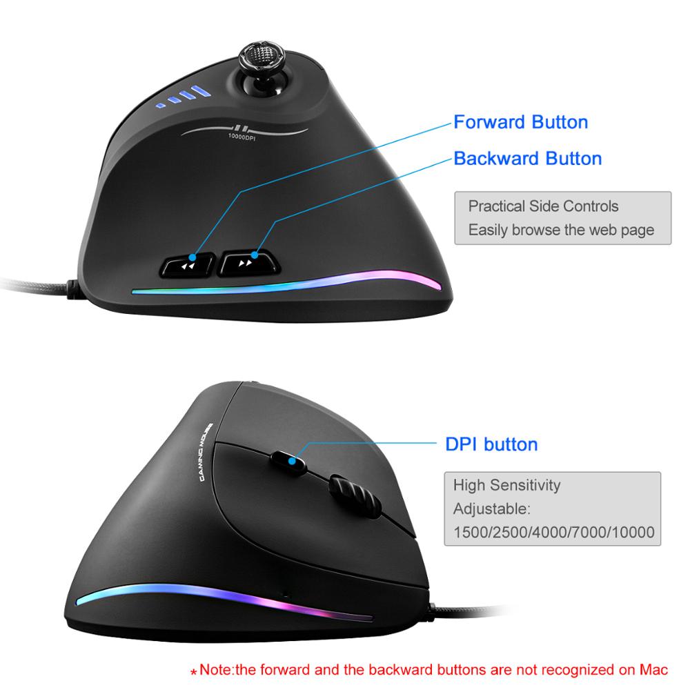 Skanto | Programmerbar Ergonomisk RGB Spillmester Mus
