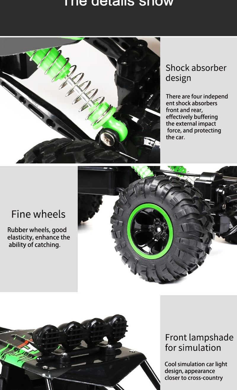 Skanto | Fjernkontrollbil 4x4 Rock Crawler Monster Truck