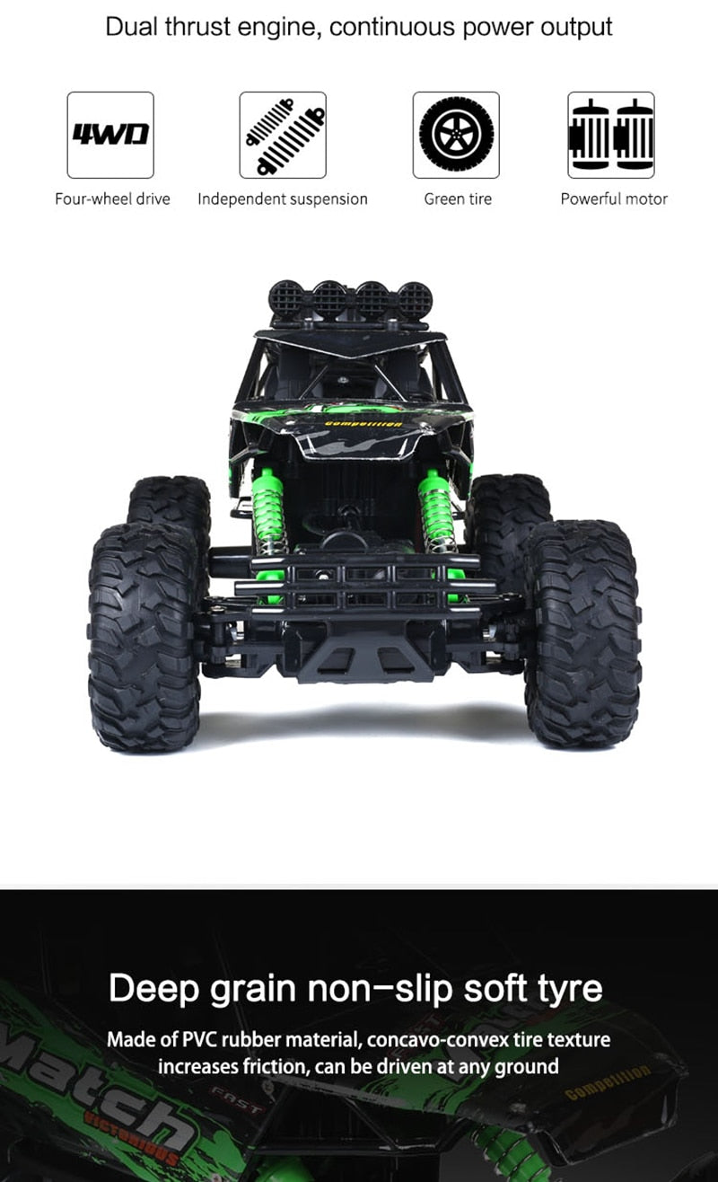 Skanto | Fjernkontrollbil 4x4 Rock Crawler Monster Truck
