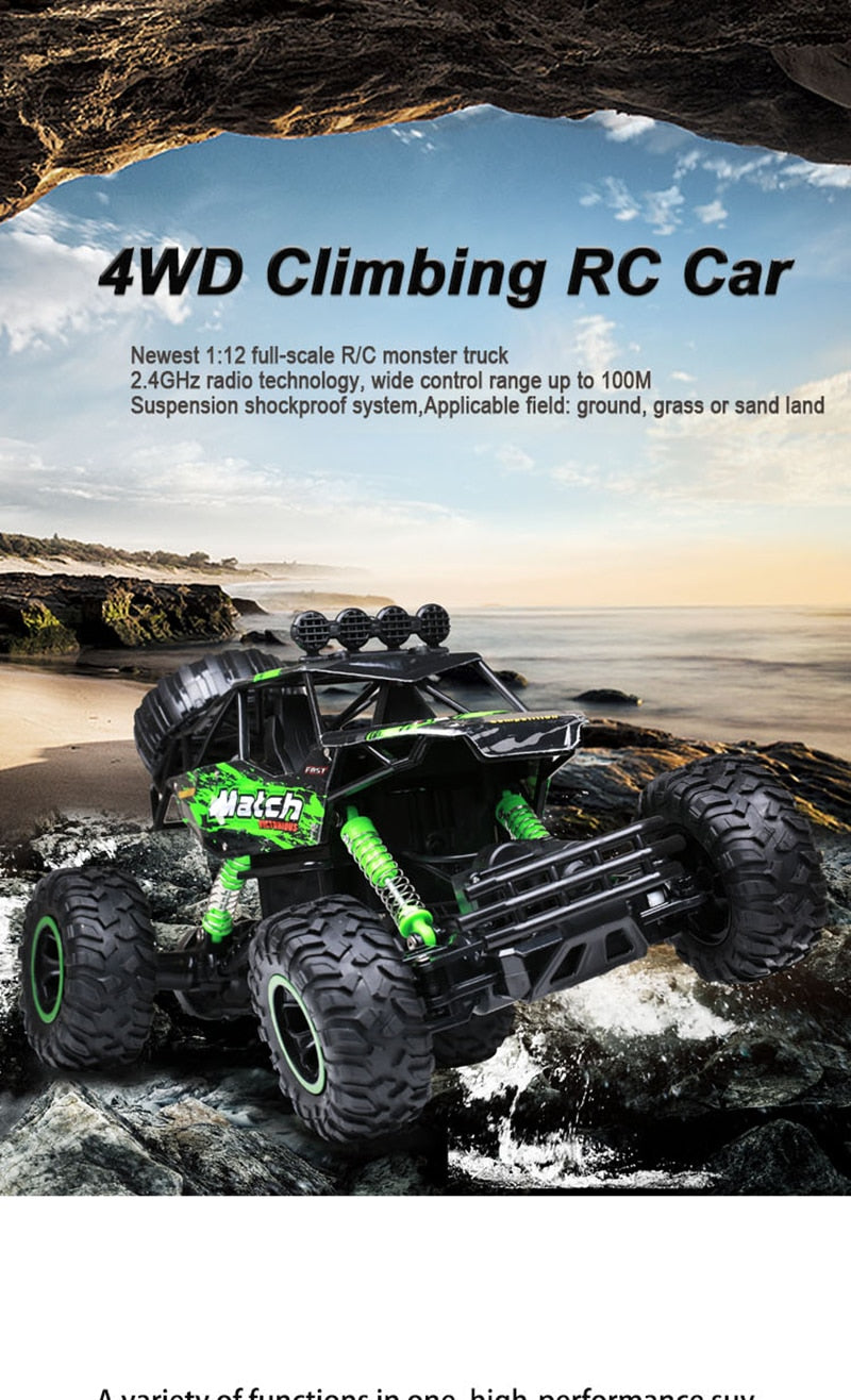 Skanto | Fjernkontrollbil 4x4 Rock Crawler Monster Truck