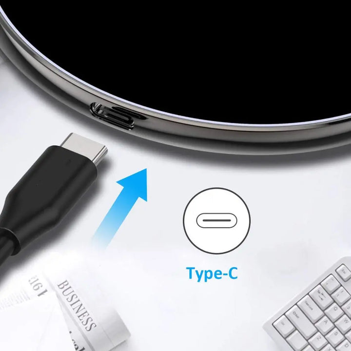 Skanto | 30W Rask Trådløs Ladestasjon | Premium USB-C MagSafe Lader for Apple iPhone, Samsung & Android