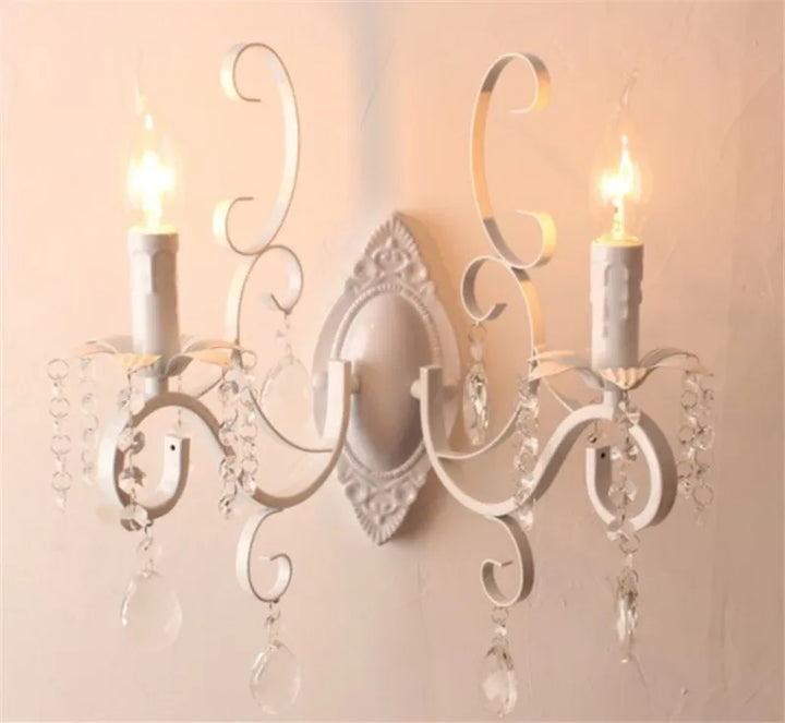 CrystalGlow Vegglampe - Vintage Black LED Belysning Skanto