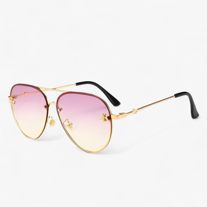 Vintage Pilot Solbriller med Bie Detalj – Halcyon | Skanto