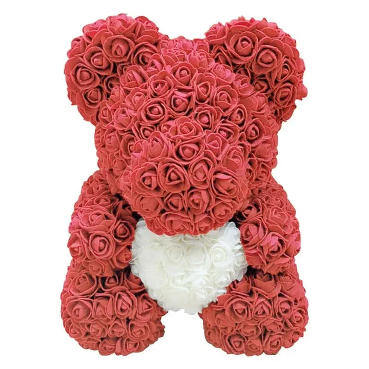 Skanto | Rose Teddy Bear with Handmade Foam Roses – 40cm