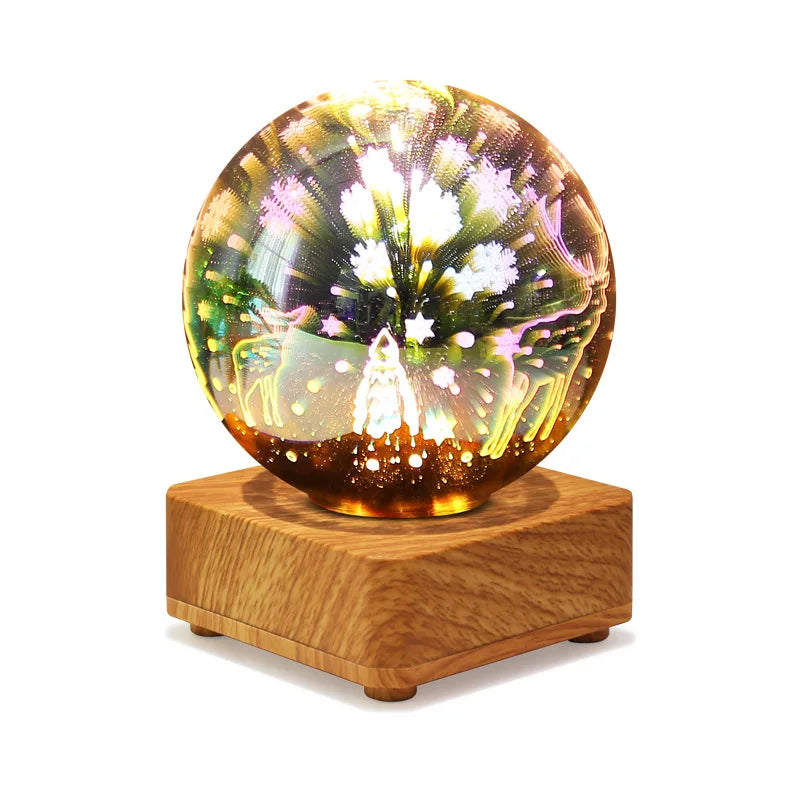Skanto | LumiNova 3D Nattlys | Fargeforandrende Stjernehimmel Lampe | USB LED Dekorativ Lys | For Soverom & Gaveideer