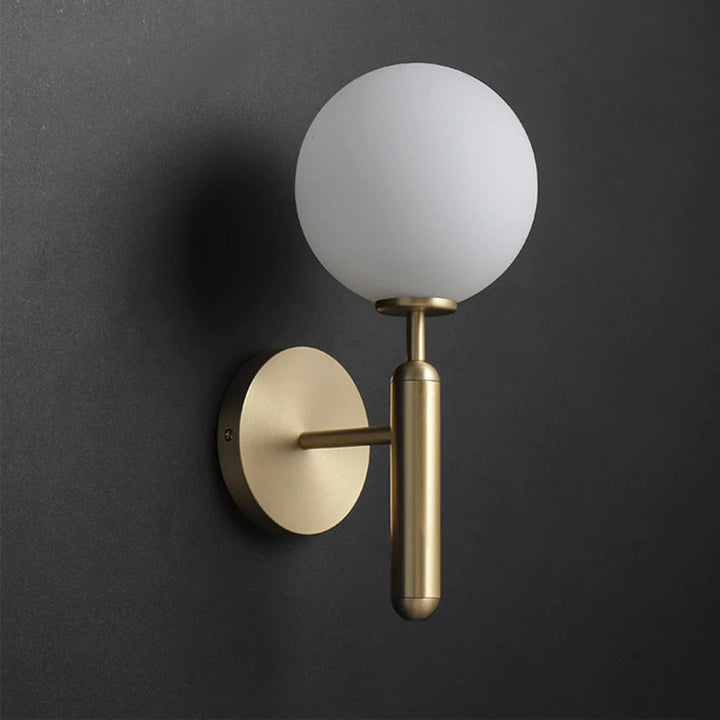Moderne Glass Rund Vegglampe | Skanto