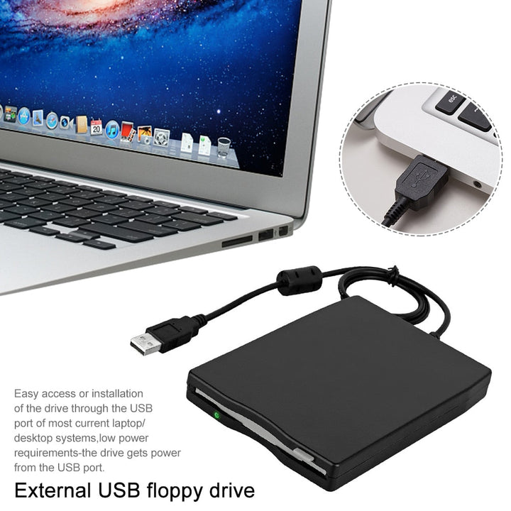 3.5" Ekstern Floppy Disk Stasjon | Skanto