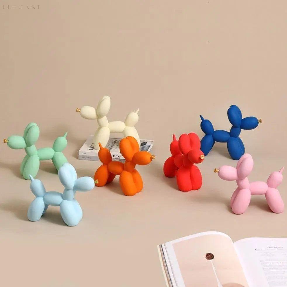 Haku - Ballonghund figur med gyllenese | Skanto