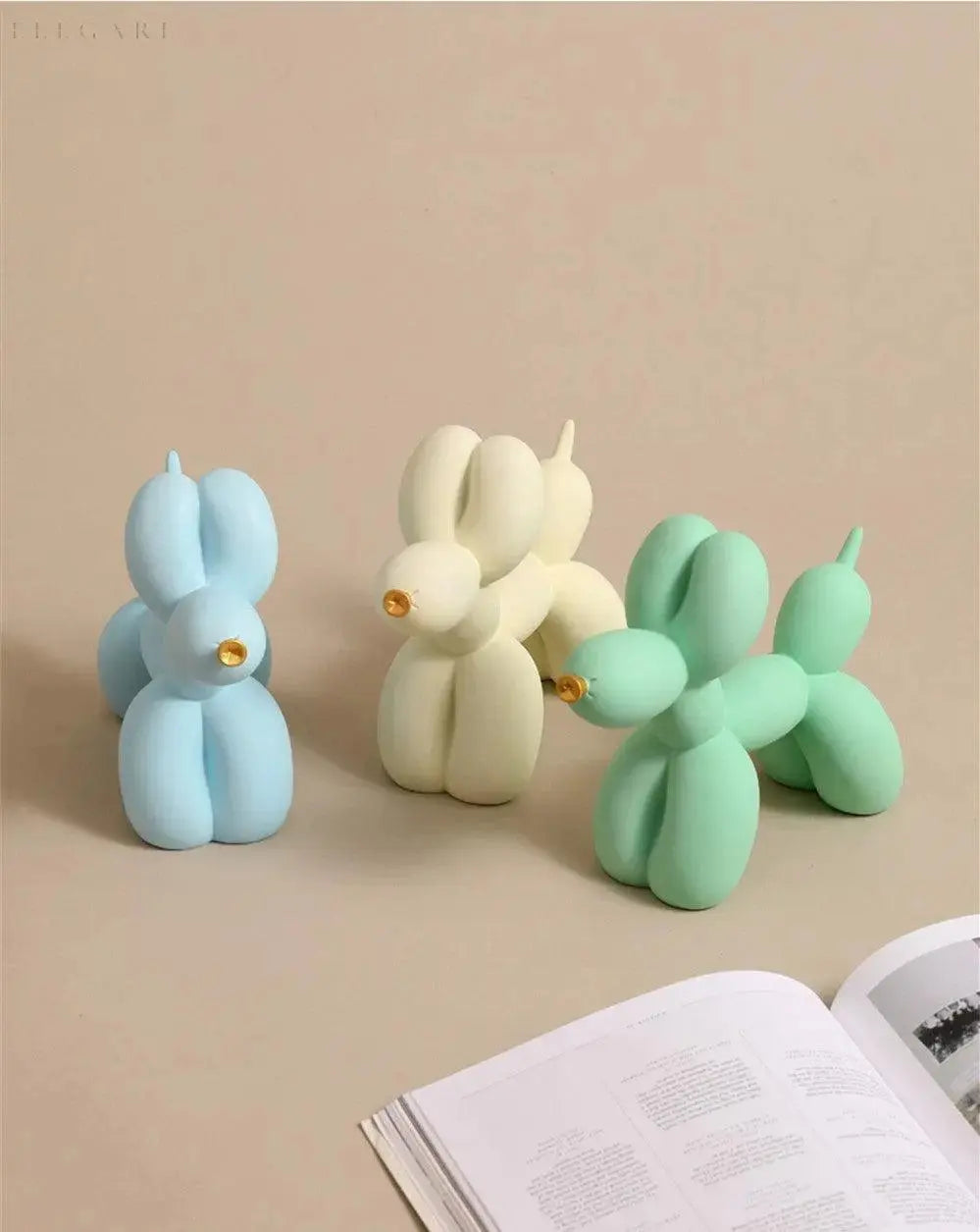 Skanto | PuffGlow - Golden Snout Ballong Skulptur