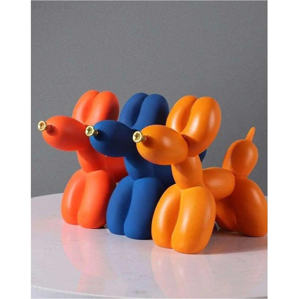 Haku - Ballonghund figur med gyllenese | Skanto