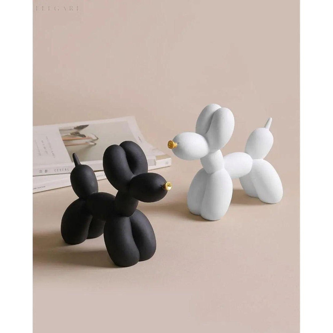 Haku - Ballonghund figur med gyllenese | Skanto