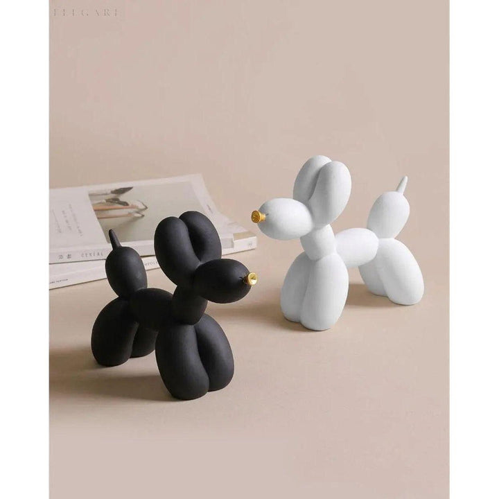 Haku - Ballonghund figur med gyllenese | Skanto