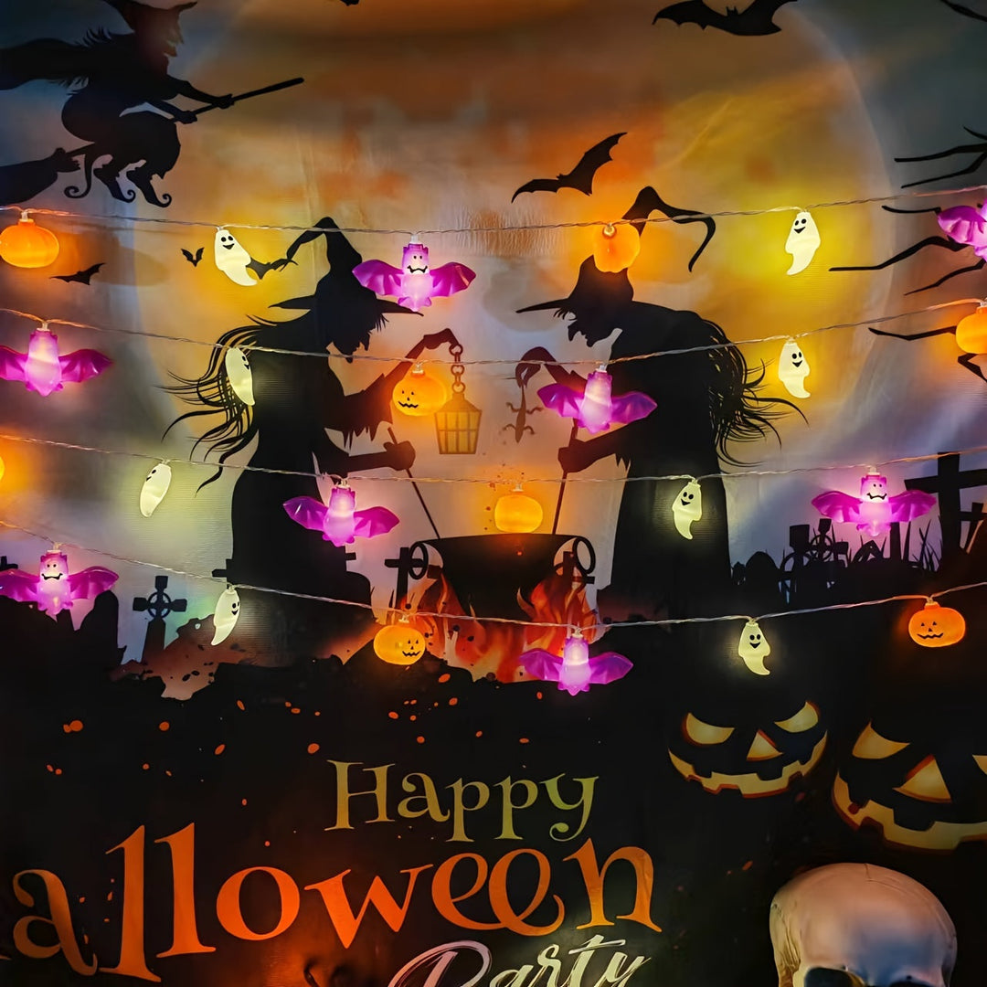 Skanto | Spooky Halloween Lyskilder – Batteridrevet Gresskar Design