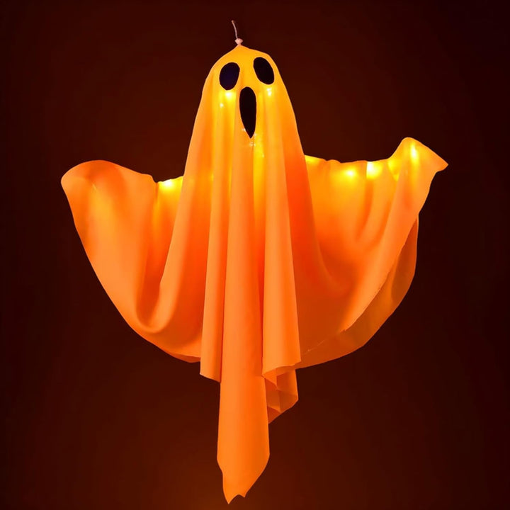 Skanto | Spooky Halloween Tofabrik Gespenst Hengelys for Festdekor