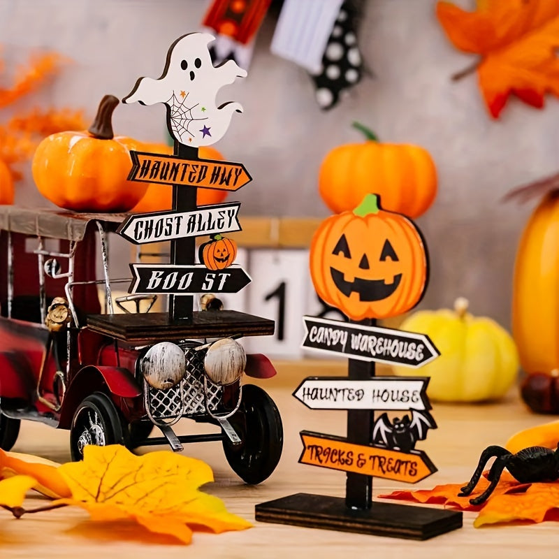 Skanto | Halloween Tre-pumpe – Dekorativt Bord Ornament for Hjem