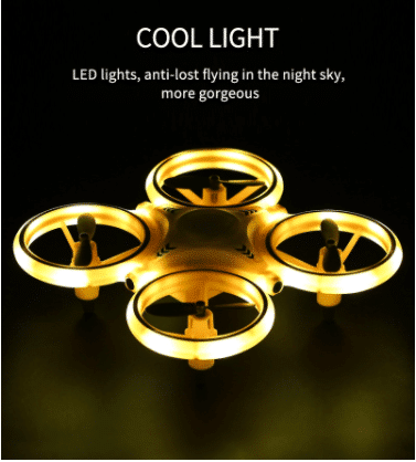 Drone-Hånd-Quadcopter (med LED-lys og kul loop-funksjon) | Skanto