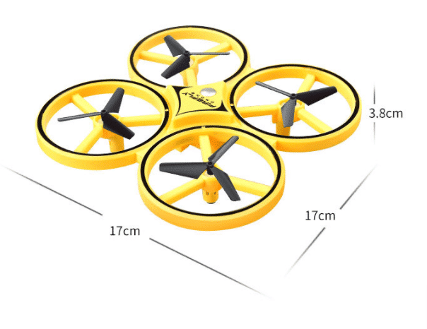 Drone-Hånd-Quadcopter (med LED-lys og kul loop-funksjon) | Skanto