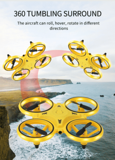 Drone-Hånd-Quadcopter (med LED-lys og kul loop-funksjon) | Skanto