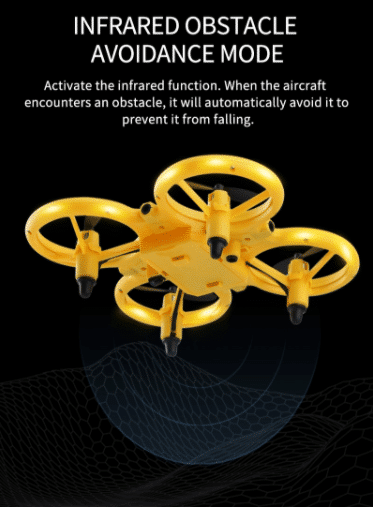 Drone-Hånd-Quadcopter (med LED-lys og kul loop-funksjon) | Skanto