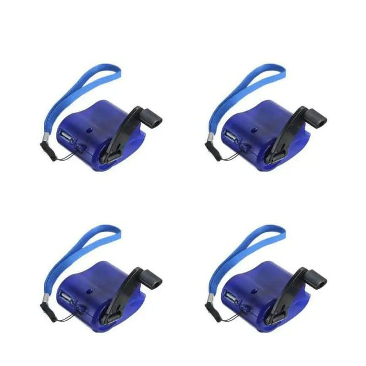 Tragbares Notfallladegerät mit Handkurbel, USB-Anschluss og LED-Anzeige