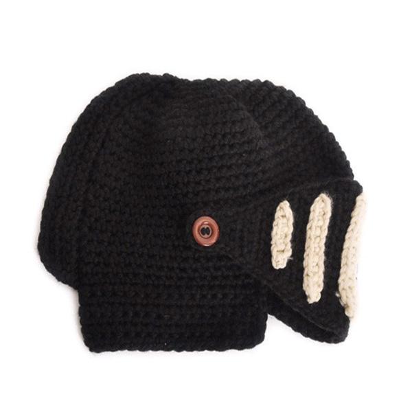 Håndlaget Strikket Ridderhjelm Beanie | Skanto