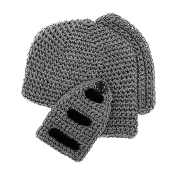 Håndlaget Strikket Ridderhjelm Beanie | Skanto