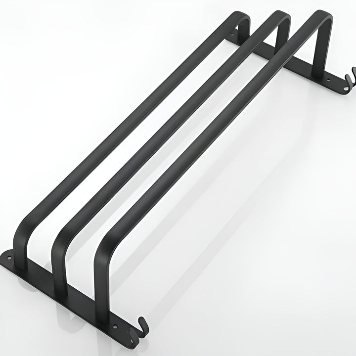 Skanto | HangEase 3-lags veggmontert håndkleholder – Aluminiums plassbesparende design