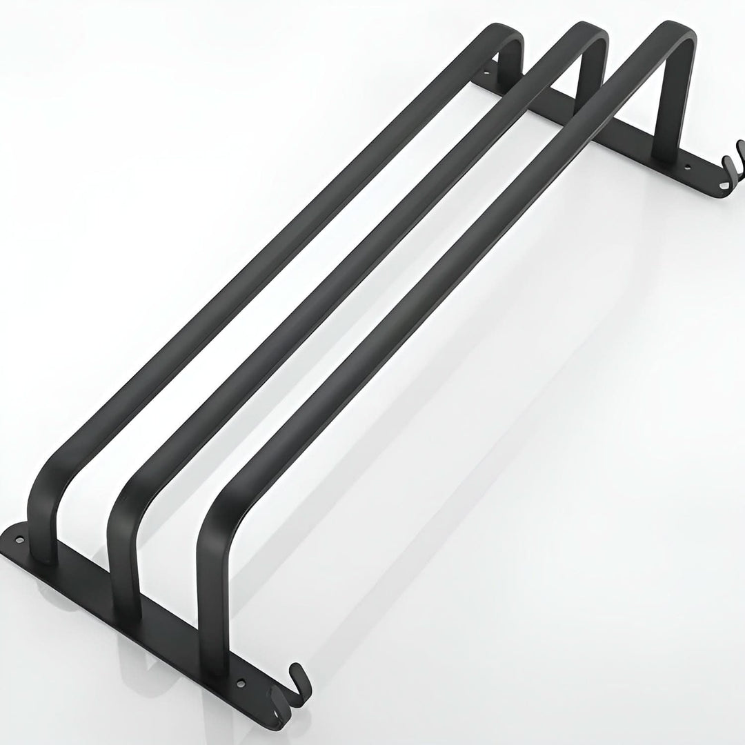 Skanto | HangEase 3-lags vegghåndkleholder – Svart