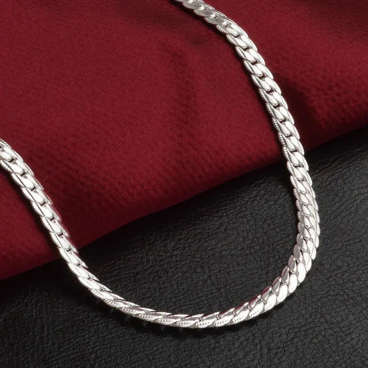 Silberne Glückskette – Halskette aus 925er Sterlingsilber für zeitlose Eleganz