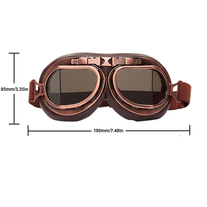 Skanto | Vintage Steampunk Motorsykkelbriller