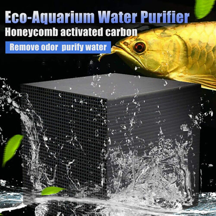 Skanto | Eco-Aquarium Filter Aktivert Kull Vannrensende Kubbe