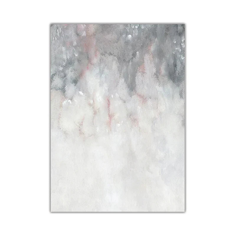 Abstrakte nyanser av rosa grå minimalistisk veggkunst fine art lerret utskrifter bilder for moderne leilighet stue kunstdekor | Skanto