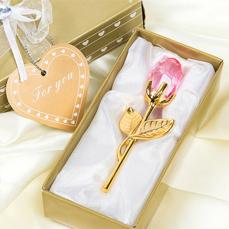 Luksuriøs Kristallrose i Geschenkbox – Valentinstagsgeschenk für Sie