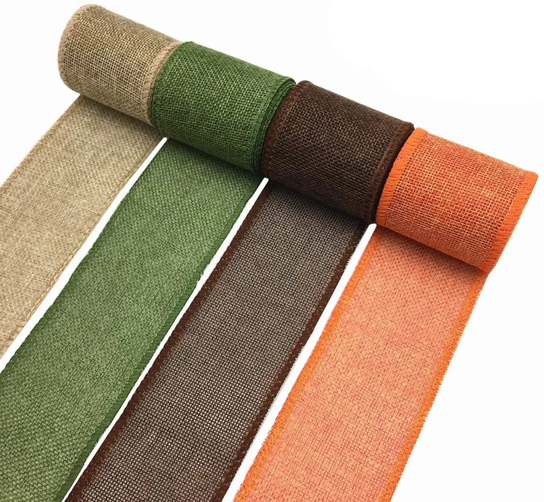 Skanto | 3M Rustikk Jutebånd – 60mm Bredt Gavebånd for DIY, Jul & Bryllup