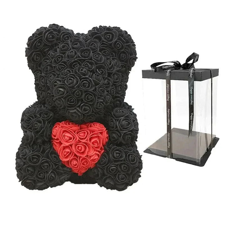 Skanto | Rose Teddy Bear with Handmade Foam Roses – 40cm