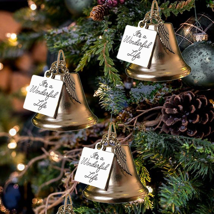 Skanto | 🎄Juletrær Minneornamenter Englevinger Klokker Hengende Dekorasjon