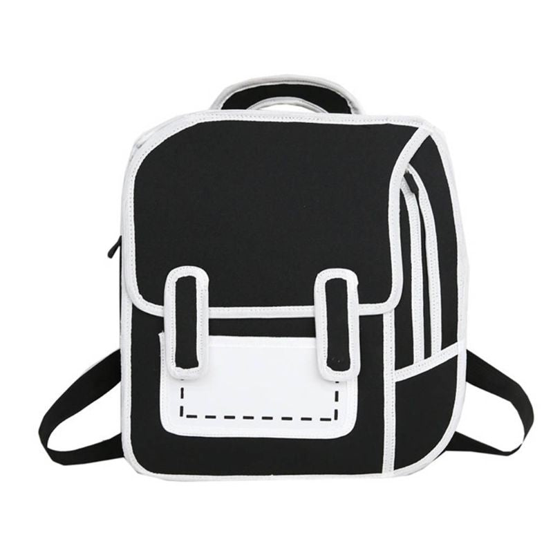Skanto | Kreativ 2D Unisex Tegneserie Ryggsekk