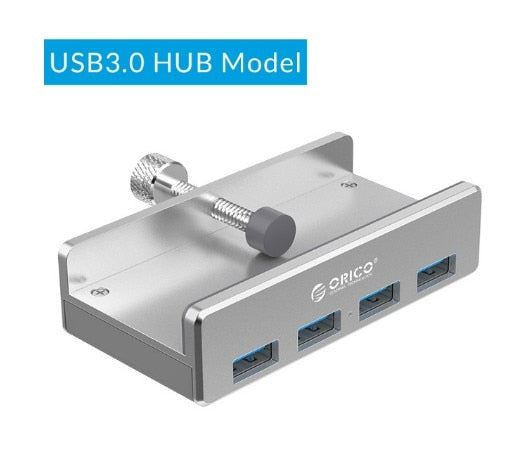 4 Port Klipp-Type USB 3.0 Aluminiums Hub | Skanto
