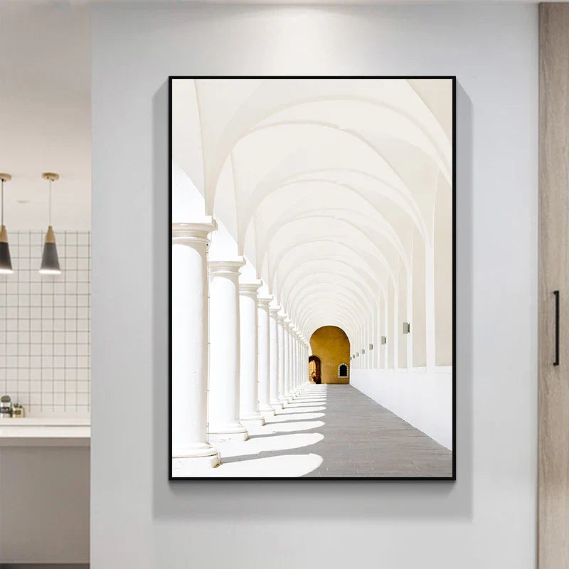 Minimalist Abstrakt Arkitektonisk Veggkunst Fin Kunst Lærtrykk Plakater Bilder For Moderne Leilighet Stue Hjemme Kontor Dekor | Skanto