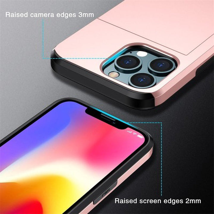 Skanto | Business Armor Slide Wallet iPhone Case