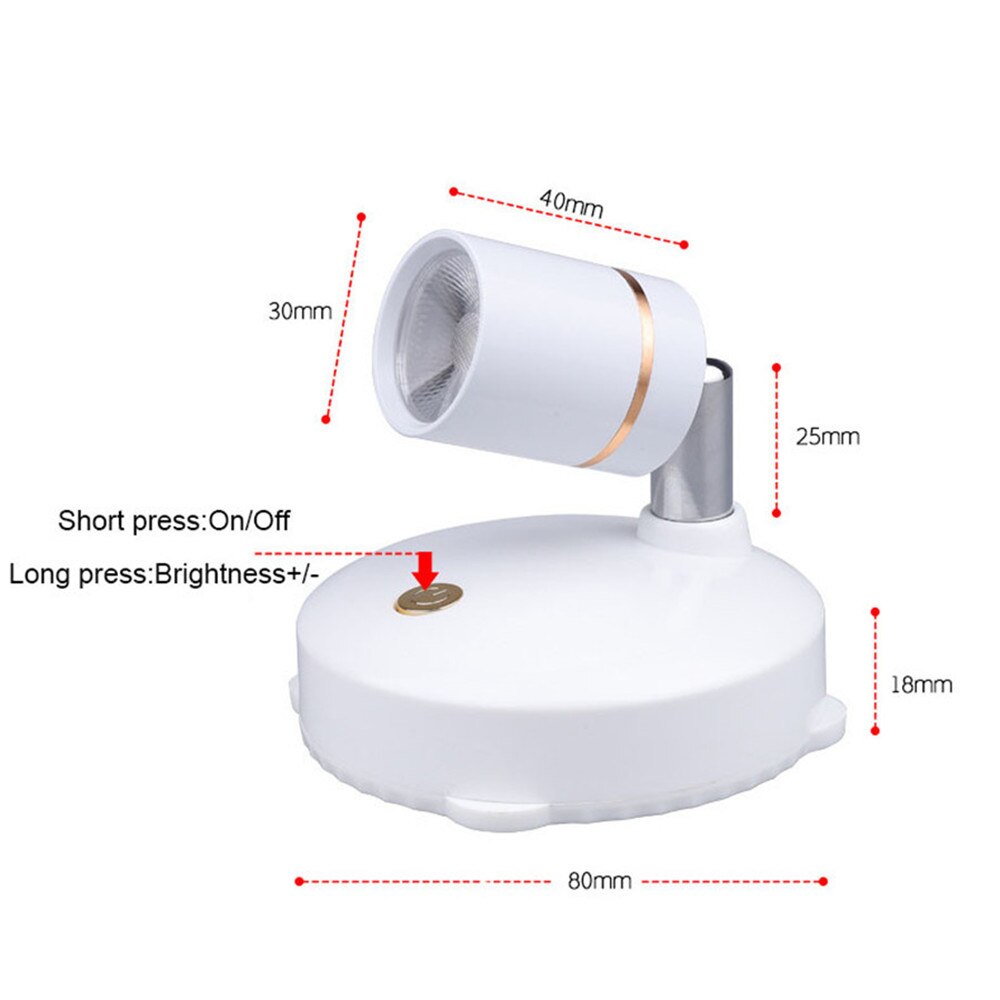 Skanto | Smart LED Fjernkontroll Oppladbar Spotlight