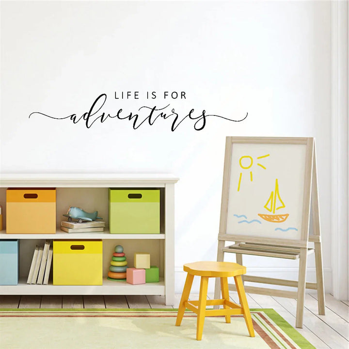 Eventyr Sitater Veggklistremerke Avtagbar PVC Vinyl Veggdekal Daglig Mantra Dekorasjon Inspirerende Kreativ DIY Hjemmedekor For Stue Soverom Studie | Skanto